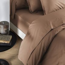 Drap housse coton percale bonnet 40 cm Dune 160x200 Someo morphee