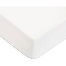 Drap housse uni 180 x 200 cm - Blanc