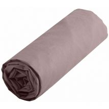 Drap housse uni 180 x 200 cm - Taupe