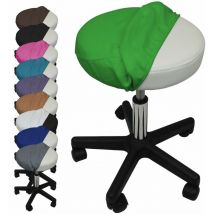 Vivezen - Drap housse de protection en éponge pour tabouret rond - Vert