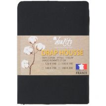 Drap housse Doulito 150x190 cm - Made in France - Coton