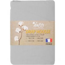 Drap housse Doulito 90x190 cm - Made in France - Coton
