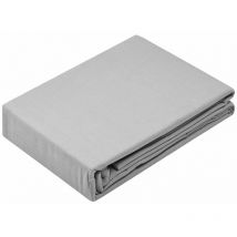 Drap Housse en coton Bio Couleur Gris perle - 140 x 190 cm