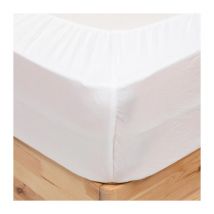 Drap Housse en Microfibre 'Priscia' 140x190cm Blanc