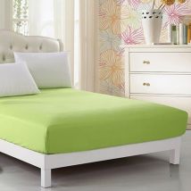 Kueatily - Drap-housse En Pour Matelas Profond De 25 Cm – Simple, Double, King Size Et Super King Size, Green, 180 X 200 Cm-fei Yu