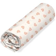 Drap housse enfant imprimé 90x190 cm microfibre FEERIQUE blanc