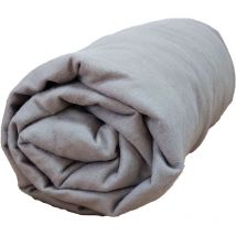 Drap housse flanelle bonnet 30 cm 140x190 Souris Tradilinge