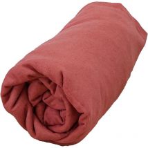 Drap housse flanelle bonnet 30 cm 140x190 Tomette Tradilinge