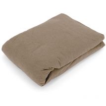 Drap housse flanelle unie wales 160x200 cm