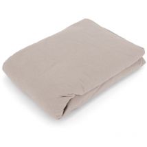Drap housse flanelle unie wales 160x200 cm