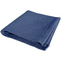 Drap housse gaze coton 60 x 120 cm tendance uni bebe bleu
