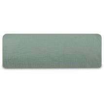 Maison Aubertin - Drap-housse Gaze De Coton Vert Sauge 90x190 Cm