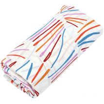 Drap housse imprimé coton PERROQUET Bonnet de 40 cm 180x200 cm