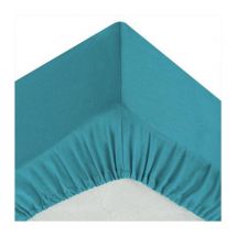 Drap Housse 'Intérieur' 160x200cm Bleu Canard