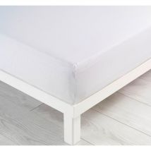 Drap housse Jersey 140 x 190 cm Blanc