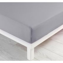 Drap housse Jersey 140 x 190 cm Galet