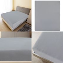 Vidaxl - Drap-housse Jersey Gris 140x200 cm Coton - drap-housse en jersey - draps-housses en jersey - Home & Living - Gris