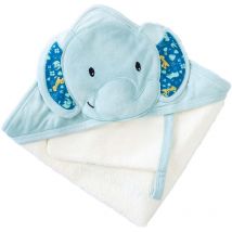 Sortie de bain avec gant Zanimo Bleu 75x75 cm