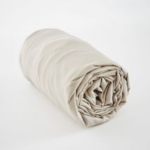 Drap housse king size 180 x 200 cm satin de bambou Salomé Naturel