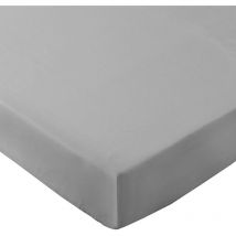 Drap housse matelas enfant coton premium oeko tex Gris 70 x 140 cm
