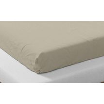 Drap housse obio coton bio 57 fils matelas épais 90x200 Beige