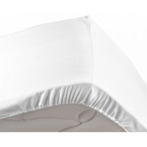Drap Housse percale 180x200cm blanc