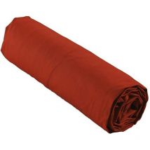 Drap Housse Percale - Bonnet 30 Cm - 200x160cm - rouge .