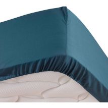 Drap housse Percale bleu 90x190cm
