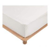 Drap Housse Percale - Bonnet 30 Cm - Plusieurs Tailles - Plusieurs Coloris - 90x190cm - Blanc homeflair