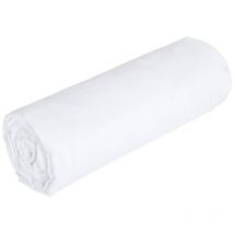 Drap housse percale de coton 80 fils/cm² - 160 x 200 cm - Bonnet 30 cm - Blanc - bellimi