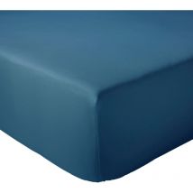 Drap housse en percale de coton uni PASSION PERCALE Bonnet de 30 cm 140x190 cm