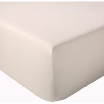 Drap housse en percale de coton uni PASSION PERCALE Bonnet de 40 cm 140x190 cm