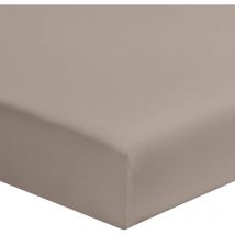 Drap housse percale lin bonnet 30 cm 140x200 cm