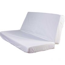 Drap housse blanc pour matelas clic-clac bonnet 20 cm 130x190