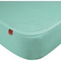 Drap housse protège matelas imperméable 2 en 1 Epeda meraude 80x190/200