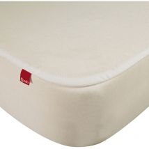 Drap housse protège matelas imperméable 2 en 1 Epeda cru 200x190