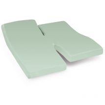 Drap housse relaxation uni coton alto - tpr Tête et pied relevable 2x80x200 cm