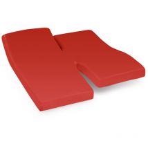 Linnea - Drap housse relaxation uni coton alto - tpr Tête et pied relevable 2x70x200 cm