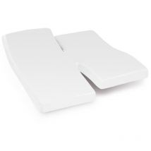 Drap housse relaxation uni coton alto - tpr Tête et pied relevable 2x100x200 cm