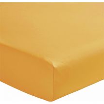 Drap housse Sahara en percale de coton 80 fils 180 x 200 cm