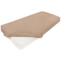 Drap-housse satin 90x200x25, beige16, MATEX