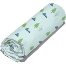 Drap housse save the planet en coton issu de l'agriculture biologique 90x190 cm