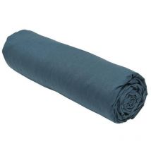 Drap housse Today Essential - 90 x 190 cm - 1 personne - 100% Coton uni - Paon