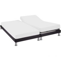 Drap housse tpr blanc 100% coton bonnet 30 cm 2x70x190 cm