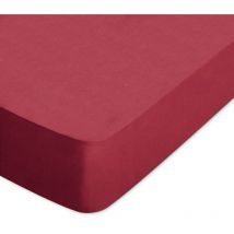 Drap housse uni coton alto Bonnet de 30 cm 120x190 cm