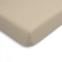 Drap Housse uni 100% Percale de coton - Lin - 160x200cm