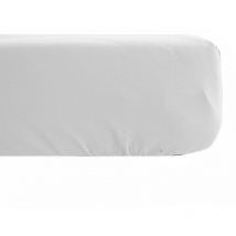 Drap housse uni percale de coton manoir Bonnet de 35 cm 160x200 cm