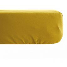 Drap housse uni percale de coton manoir Bonnet de 35 cm 160x200 cm