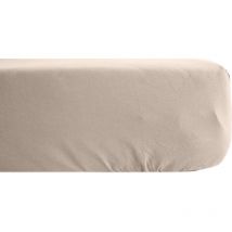 Drap housse uni percale de coton MANOIR Bonnet de 35 cm 160x200 cm