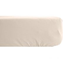 Drap housse uni percale de coton manoir Bonnet de 35 cm 160x200 cm